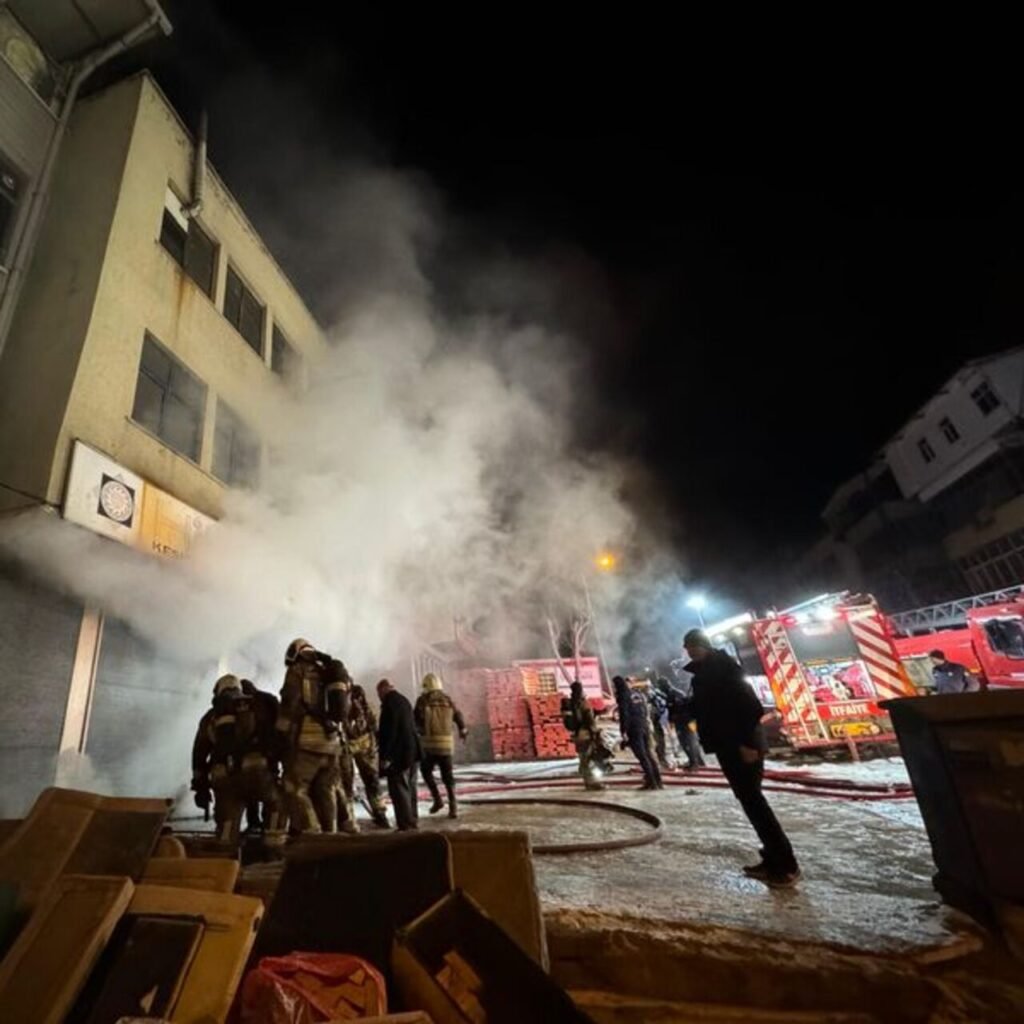 Ankara'da mobilya atölyesinde yangın