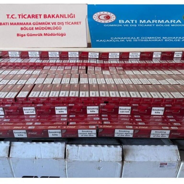 Gemide 750 karton kaçak sigara ele geçirildi