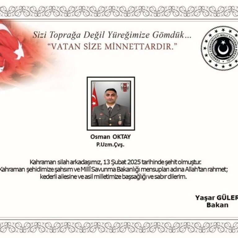 Taciz ateşinde yaralanan asker şehit oldu