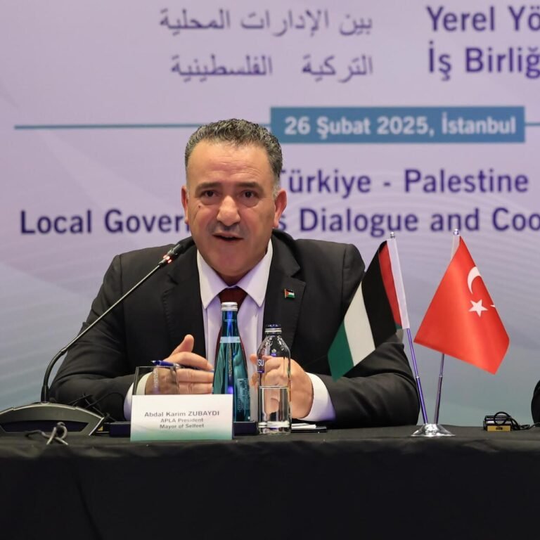TBB ve Filistin yerel yönetimleri arasında işbirliği