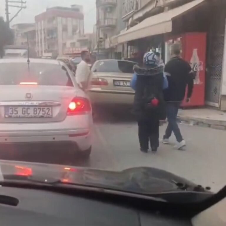 Park halindeki araçları elleriyle kaldırdı!