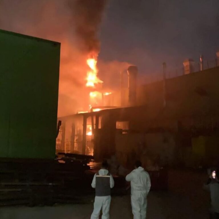Sakarya'da treyler fabrikasında yangın
