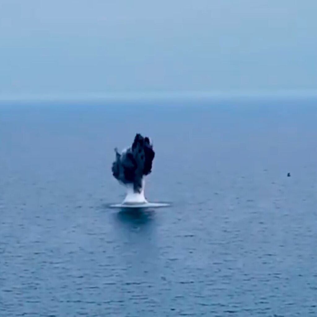 Karadeniz'de bulunan mayın imha edildi