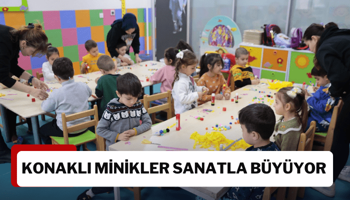 Konaklı minikler sanatla büyüyor