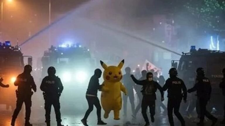 19 Mayıs mitingine sürpriz katılım: Pikachu da Gündoğdu’da!