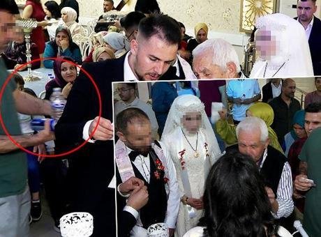 Gerçek kimliği şoke etti! Gelin damada su ikramı etti, takı merasimine katıldı..