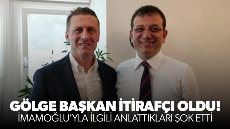Gölge başkan itirafçı oldu! Ekrem İmamoğlu'yla ilgili neler anlattı neler