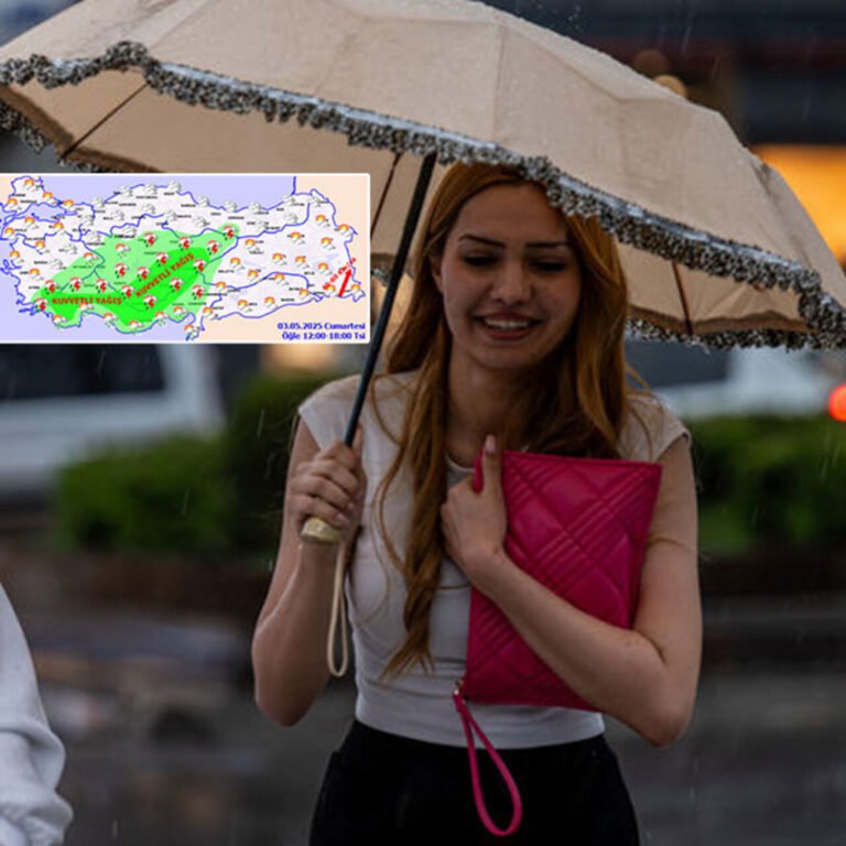 Meteoroloji'den kritik uyarı! 3 bölgede kuvvetli sağanak!