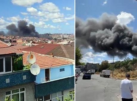 İstanbul'da korkutan yangın! Dumanlar birçok noktadan görülüyor