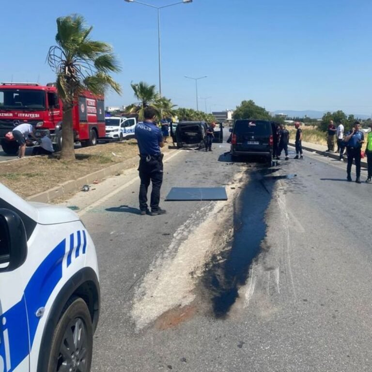 İzmir'de kaza: 1 ölü, 3 yaralı
