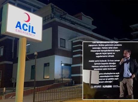 CHP Grup Başkanvekili Murat Emir sahneden düştü, hastanelik oldu
