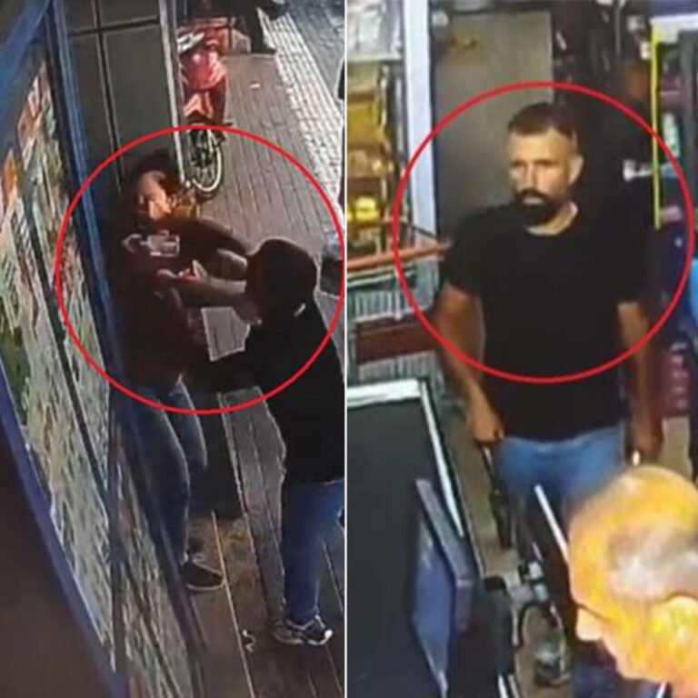 Kadın kasiyere yumruk atmıştı..