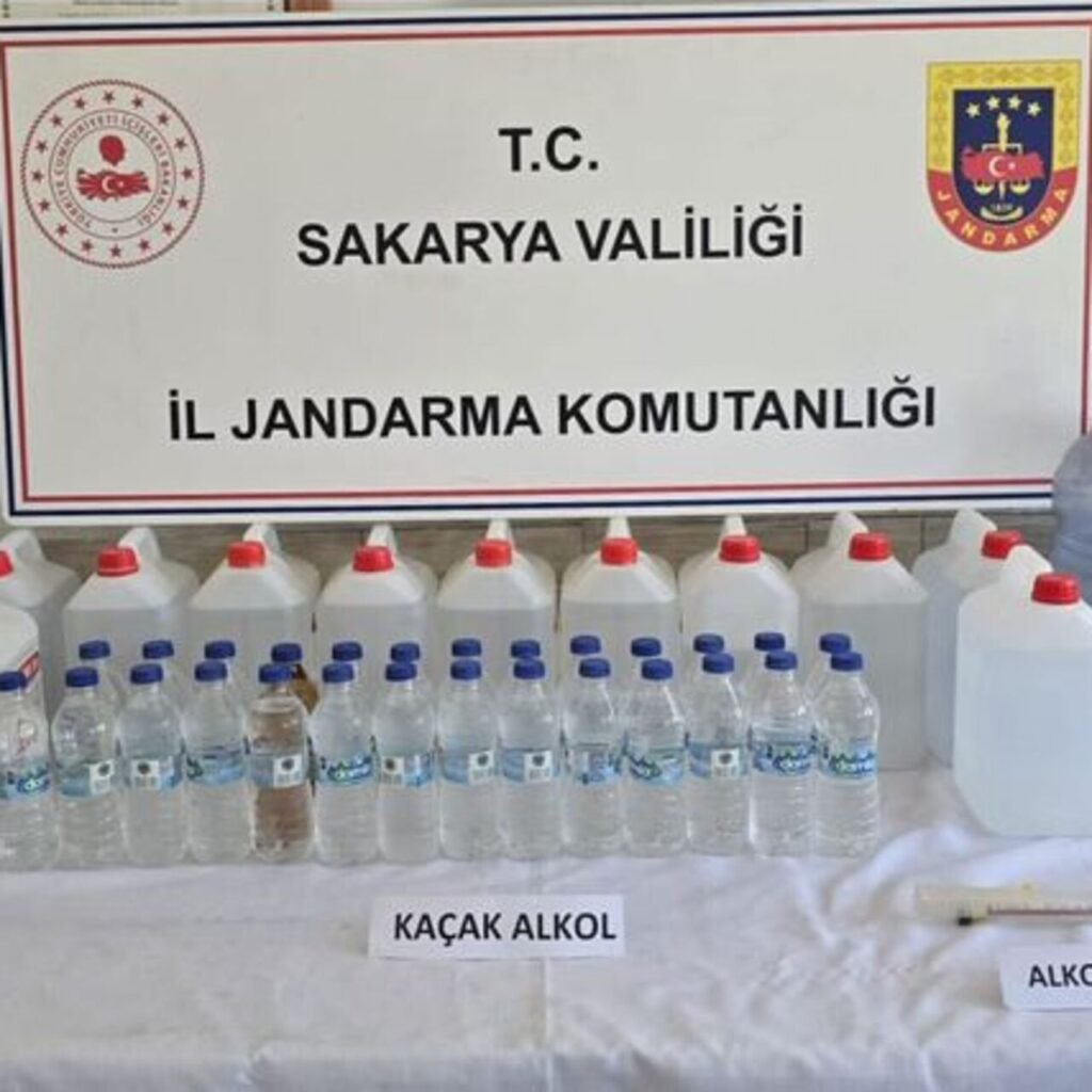 Sakarya'da sahte alkol operasyonu