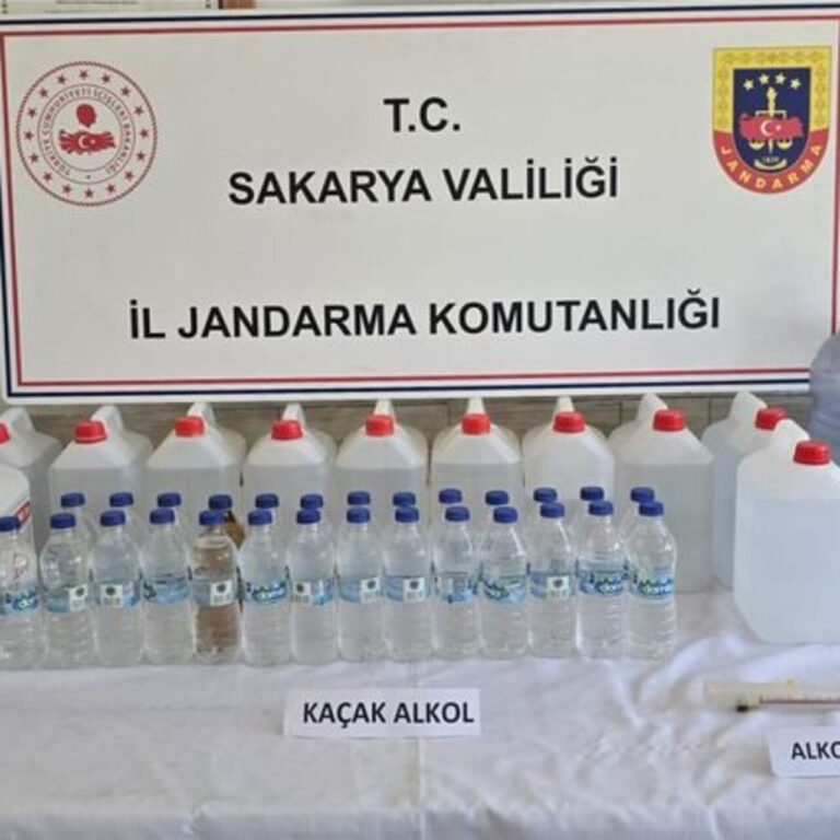 Sakarya'da sahte alkol operasyonu