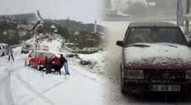 3 ilde sağanak ve dolu şoku! Sokaklar beyaza büründü