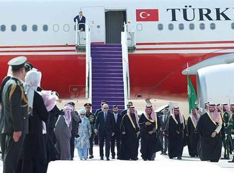 Cumhurbaşkanı Erdoğan, Suudi Arabistan'dan ayrıldı